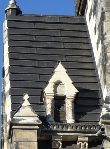 Das neue Bleidach der Lukaskirche.