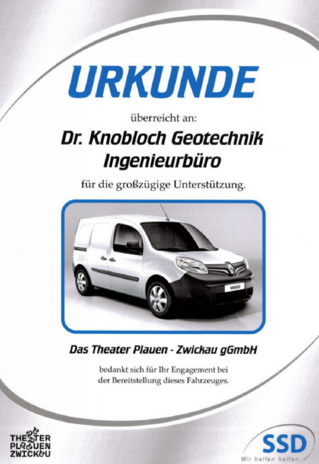 Urkunde Theater